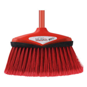 Vassoura Multiuso Pro Com Cabo Vermelho