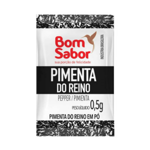 Pimenta em Pó Sachê Bom Sabor 0.5g Caixa Com 1000 Unidades