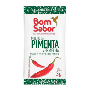 Sachê Pimenta Líquida Bom Sabor 3g Caixa Com 200 Unidades