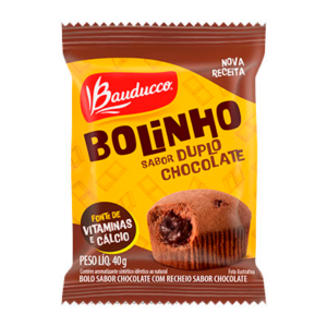 Bolinho Duplo Chocolate Bauducco 40g Unidade