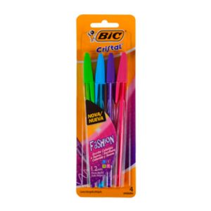 Caneta Fashion Shimmers 4 Unidades - Bic
