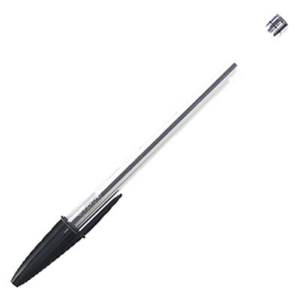 Caneta Esferográfica Cristal Média 1.0MM Preta Bic - Unidade