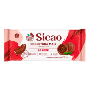 Cobertura Mais Sabor Chocolate Ao Leite Blocos Sicao 1,01kg