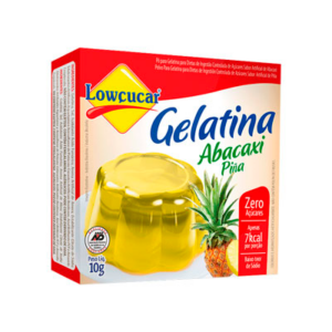 Gelatina Cartucho Lowçucar Abacaxi 10g