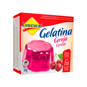 Gelatina Cartucho Lowçucar Cereja 10g