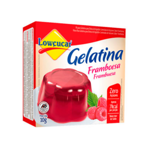 Gelatina Cartucho Lowçucar Framboesa 10g