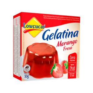 Gelatina Cartucho Lowçucar Morango 10g