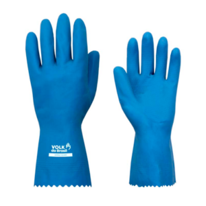 Luva Verniz Silver Slim Tamanho G Azul Com 1 Par - Volk
