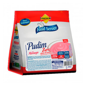 Pudim Lowçucar Morango Food Service 200g