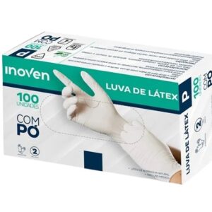 Luva Procedimento Látex Com Pó Tamanho P Com 100 Unidades - Inoven