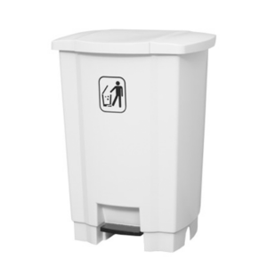Lixeira Branca Com Pedal 36 Litros - Nycol